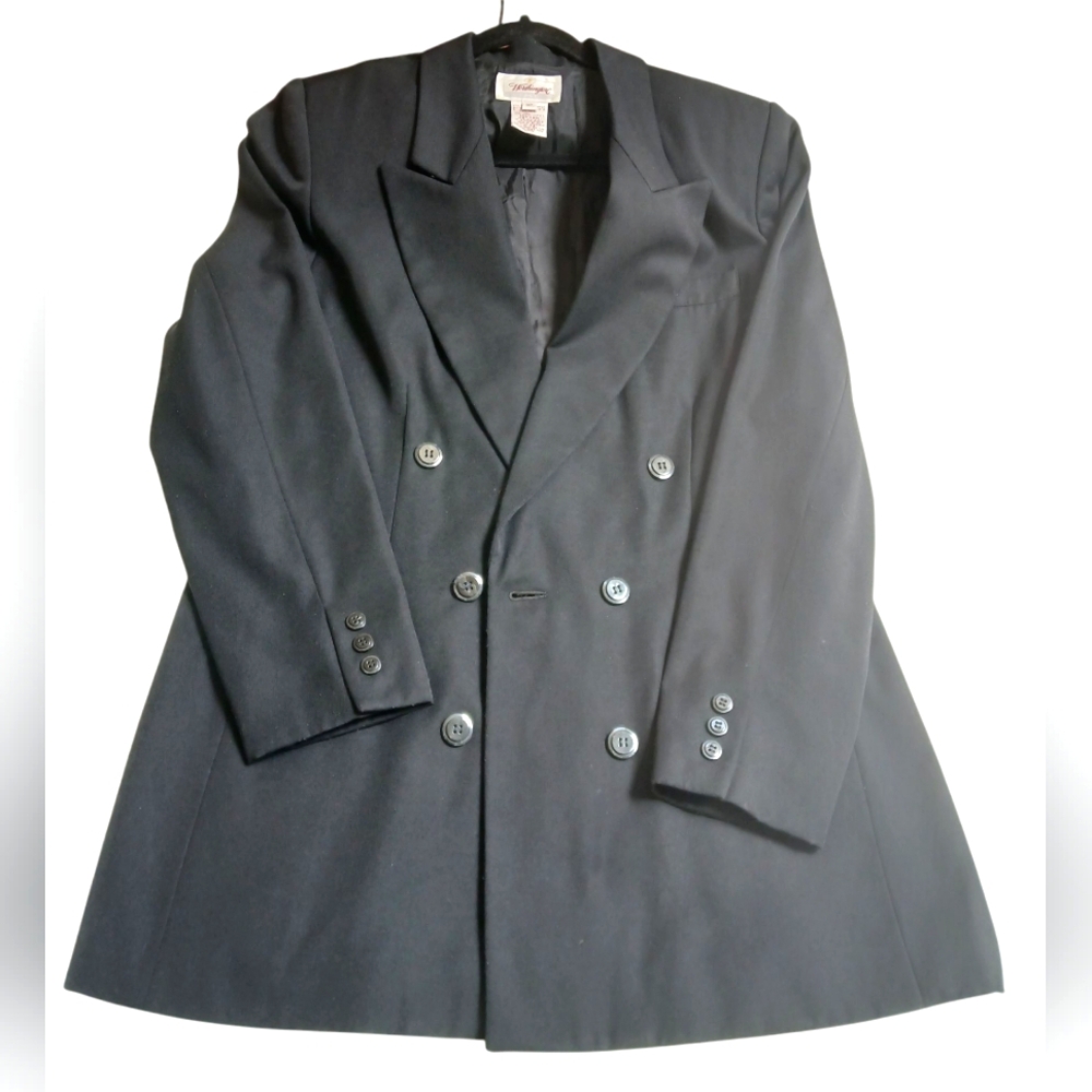 Worthington Women's Black Classic Fit Blazer- Size 14T EUC